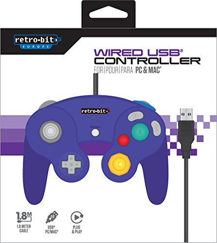 Retro-Bit Gamecube Manette USB - pourpre