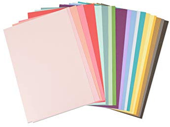 Sizzix Surfacez Kartonbögen A4 80 Stück (20 Farben)