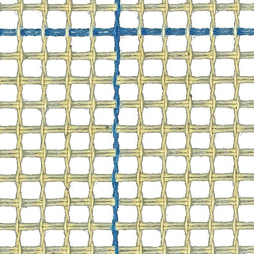 Teppich/Knüpfteppich Leinwand, 3 Löcher pro Zoll (2,54 cm), blau linierter Knüpfhaken Teppich Leinwand, blau, 100 x 150 cm