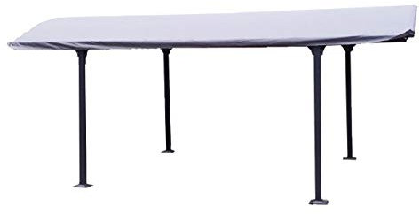Bâche pour carport 14,55 m2 gris anthracite carb3048