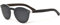 GOWOOD Ebenholz Runde Sonnenbrille für Herren und Damen mit spezieller einteiliger schwarz polarisierter Linse