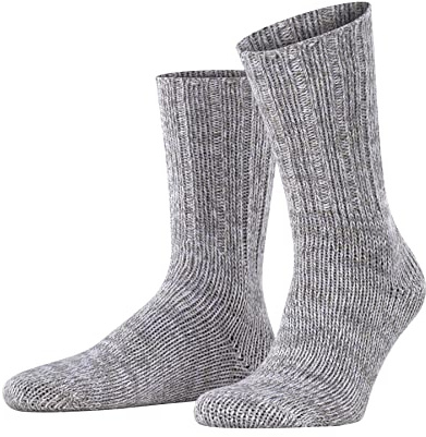 FALKE Herren Socken Brooklyn M So Baumwolle einfarbig 1 Paar, Grau Metal Grey 3463, 43-46