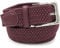 LisaModa Unisex Stretch Flechtgürtel in vielen Farben (Burgund, 110-130)