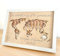 Geldgeschenk Hochzeit - Personalisierte Holz Weltkarte - Einzigartiges dekoratives Hochzeitsgeschenk für Brautpaar oder Geschenk Freundin - Spruch, Namen und Hochzeitsdatum auswählbar - Bilderrahmen