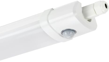 LED-Line | TRI-PROOF | 40W | LED 120cm Feuchtraumleuchte mit Bewegungsmelder | Neutralweiß | IP65 Staubfest und Wasserfest | Wannenleuchte