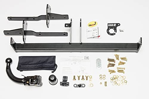 AUTO-HAK Gancio di traino completo estraibile orizzontale compatibile con Mercedes A-Classe W169 09.2004-08.2012 + universale kit elettrico 7 poli