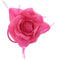 Topkids Accessories Rose Flower Hair Clip Hairband Floral Corsage Fascinator Hair Band Aligator Beak Grip for Women & Girls Wedding Prom Party Special Occasion (Soft Pink)
