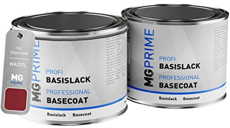 MG PRIME Autolack Dosen Set für Chevrolet WA237L Red Rock Mica 1,0L