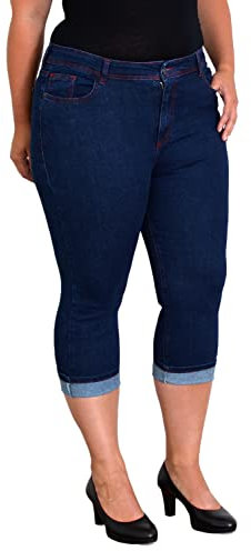 Capri Jeans Damen Sommer 3/4 Hose Damen Sommer 3/4 Jeans Damen High Waist Jeans Damen Capri Jeans Capri Hose Damen Sommer kurze Hose Damen Sommer Jeans Hoch Bund Stretch bis Plus Size Große Größe C740
