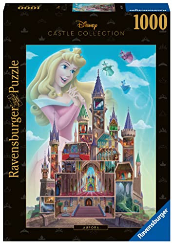 Ravensburger Puzzle 17338 - Aurora - 1000 Teile Disney Castle Collection Puzzle für Erwachsene und Kinder ab 14 Jahren