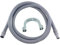 Tubo Scarico Lavatrice Flessibile Grigio da 150 cm Compatibile con tutte le Lavatrici - Prodotto in Italia con Curva a Gomito e Attacchi 22-18 mm in Gomma