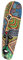 Baoblaze Afrikanische Wandmasken Afrikanische Spezialmaskendekorationen Bardekorationen Malerei Afrikanische Maske Afrikanische Totemmaske Handwerk für, 11 x 30 cm