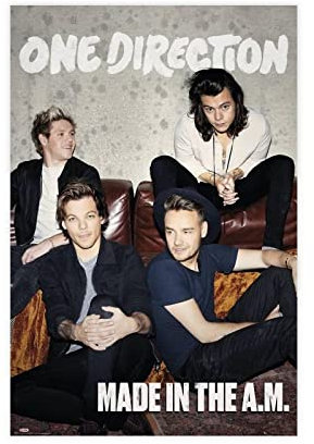 ZAPORA One Direction Poster MADE IN THE AM Albumcover Leinwand Poster Wandkunst Dekor Druck Bild Gemälde für Wohnzimmer Schlafzimmer Dekoration ungerahmt 30 x 45 cm
