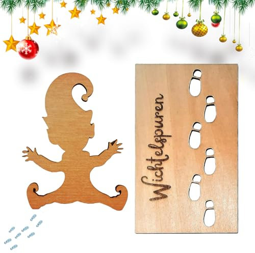 Wichtel Zubehör Weihnachten Wichtel Fußabdrücke Schablone Weihnachtswichtel Zubehör Weihnachten Schneespray Schablonen Weihnachtswichtel Elf Wichtel Zubehör
