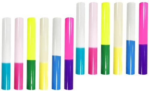 EXCEART 12rollen Farbenfrohe Selbstklebende Vinylaufkleber Für Trinkbecher Teiliges Mit Farbwechselndem Design Für Dekoration Und Kreative Projekte Passend Für Gläser Und