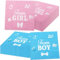 Servietten für Babypartys, Team-Jungen oder Mädchen, 33 x 33 cm, blau-rosa Party-Servietten für Babyparty, Partyzubehör, 100 Stück