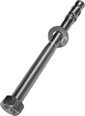 Lumonic Schwerlastdübel M12 x 180mm | hochwertige Edelstahl V4A Keilanker | Durchsteckmontage, SOFORT BELASTBAR | Betonanker, Schwerlastanker | für Überdachungen, Geländer, Regale, Trennwände