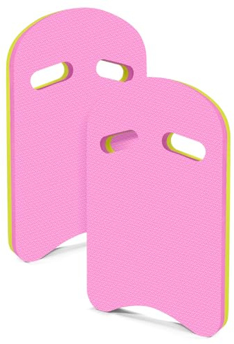 Schwimm-Kickboard, U-Design, Schwimmbrett, Schwimmbrett, tolle Trainingshilfe für Kinder und Erwachsene, Rosa, 2 Stück