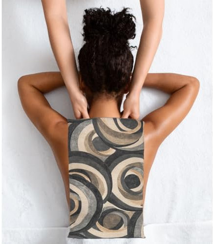 Saco térmico de semillas 40×28 cm tipo manta para microondas o congelador – Calor y frío – Alivio natural para espalda, cervicales y contracturas – Lavanda y romero – SACOTERAPIA