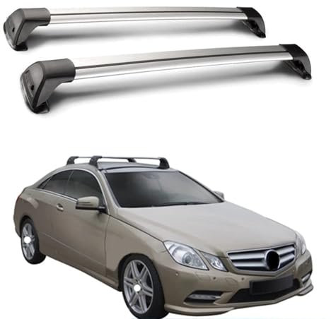 2 Stück Aluminium Dachträger Relingträger für Benz E-Class W213 C207 W212 W211 Sedan,Dachgepäckträger-Alu Relingträger,für Fahrradträger,Dachboxen Oder Als Skihalter,A