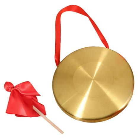 Generic Traditioneller Chinesischer Kupfergong Mit Schlägel Dickes Percussion-instrument Für Meditation Musik Und Dekoration Im Zuhause