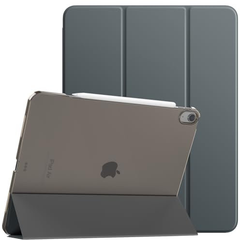 TiMOVO Funda para iPad Air 13 Pulgadas (M3/M2-2025/2024), Cubierta Delgada para iPad Air 13 Pulgadas, Soporta Touch ID, Translúcida con Auto-Sueño/Estela, Espacio Gris