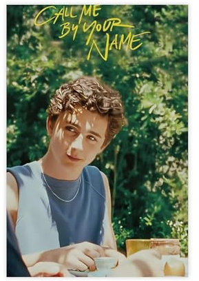 bnyesa Klassisches, großformatiges Film-Meisterwerk Call Me By Your Name, Kunstdruck, Poster, Leinwand, Poster, Schlafzimmer, Dekoration, Landschaft, Büro, Raumdekoration, Geschenk, 20 x 30 cm