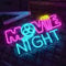 NOXET Movie Night néon logo Powder bleu néon logo film LED avec dimmable LED logo film néon logo lettre cinéma salle audiovisuelle privée partie film néon logo Powder LED logo