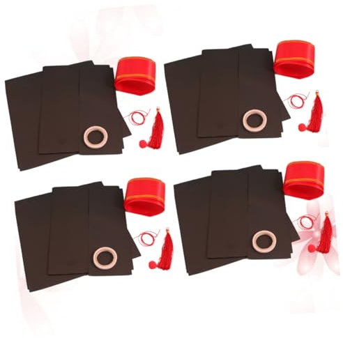 JOINPAYA 4pcs Graduation Handmade Material Cap Decoration Kit DIY Kits Graduation Caps Arts and Crafts Kit Graduation Party Crafts Paper Craft Kits for DIY Paper Craft Kit