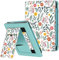 FINTIE Étui Compatible avec 6” Kobo Clara Colour/BW 2024 et Kobo Clara 2E 2022 - Coque Liseuse Housse avec Béquille, Fente pour Carte et Dragonne, Fleur Printanière
