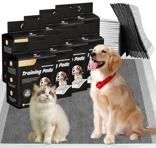 Nanipets® Trainingspad für Hunde Welpenunterlagen, Superabsorbierendes & Auslaufsichere Aktivkohle-Hunde-PIPI-Pads, 45 x 60 cm Extra Große Pet Pads, 400 Stück