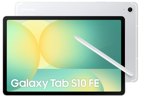 Samsung Galaxy S10 FE AI, Tablet Android, 128 GB de Memoria, 8 GB de RAM, Pantalla de 27,70 cm/10,9 Pulgadas, Incluye S Pen, Wi-Fi, batería de Larga duración, Color Plateado