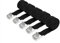 4 Pcs Courtes Sangle d'Arrimage, 25 mm x 2.5 m Sangle à Cliquet avec Boucle de Serrage, Sangle de Serrage, Sangle de Fixation, Sangles D'arrimage pour Porte-vélos Moto Voiture Bagage, avec Sifflet