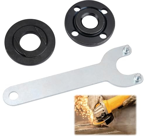 3 Pezzi # 150 Accessori Smerigliatrice Angolare, Chiave per Smerigliatrice Dado di Bloccaggio in Metallo, Sostituzione Piastra di Pressione per Smerigliatrice Angolare Compatibile con 150 mm