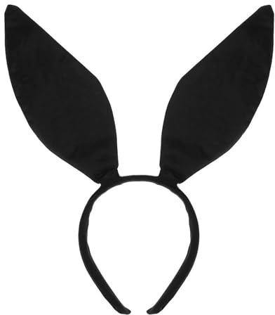 Hasenohren Stirnband, 1 Stück Schwarz Hasen Haarreif, Niedlich Sexy Hase Ohren Haarbänder, Oster Hasenohren Stirnbänder Halloween Weihnachten Karneval Cosplay Party Dekorative Haarband Damen Mädchen