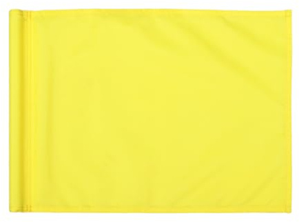 LOORGVEL Bandiera per Putting Monocromatica Gialla Bandierina Allenamento Golf Resistente con Inserto Sintetico Mini Bandiera Pratica per Campo da Golf e Giardino