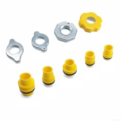 Spill-proof Radiator Coolant Filling Funnel Kit with Rotary Valve Switch 15-piece Automotive Fluid Transfer Set for Car Truck Suv – Includes Adapters 4 Extenders Transparent Antifreeze Funnel