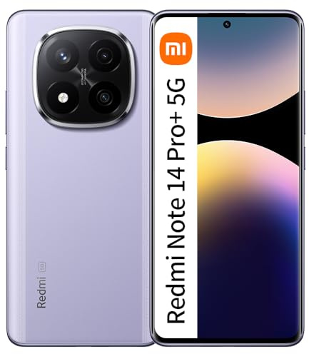 XIAOMI Redmi Note 14 Pro+ 5G 8GB RAM + 256GB ROM Smartphone 5110mAh 6,67 Pollici 120W Viola (senza carica)