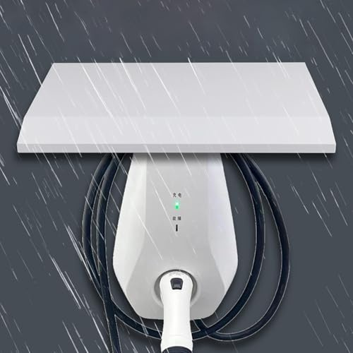 Viaoragiosa Cubierta Cargador Coche Eléctrico,Protección contra la Intemperie para Wallboxs,Techo de Estación de Carga ev,protección Solar,para estacionamiento,césped,Patio,terraza