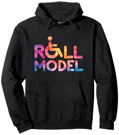 Lustiger Rollstuhl Cool Niedlich Bunt Behinderung Männer Frauen Pullover Hoodie