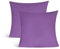 leevitex Jersey Kissenbezug 40 x 40 cm | 2er Set | 100% Baumwolle | Öko Text | 170 g/m² | Lila/Pflaume