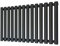 Queen Designer Radiators Central Heating Heater Horizontal Black 960 x 500mm