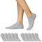 10 | 20 | 30 Paar Sneaker Socken Herren Damen Schwarz Weiß Grau Baumwolle 16900 (10x Grau 47-50)