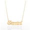 Minegreet Old English Zodiac Necklace for Women, Horoscope Birth Star Sign Letter Astrology Constellation Necklace Birthday Gift (Gemini-Gold)
