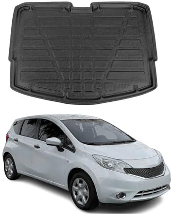 Kofferraumwanne Laderaumwanne für Nissan Note 2014-2020 Gummi TPE Schwarz