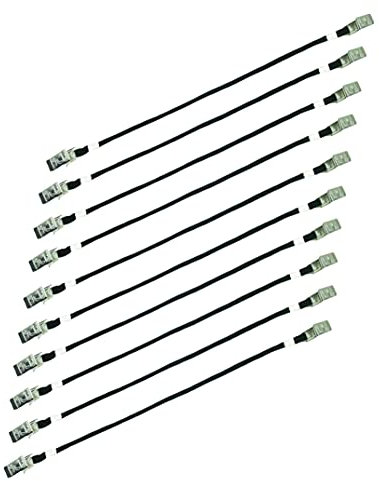 Hut Rides Cap Retainer zum Angeln, Hut, windige Clips für Bootfahren, Huthalter und Brillenhalter, 10 Stück, schwarz, Einheitsgröße-XXL