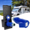 TOTMOX Prise camping car extérieur 220v, Prise de courant 16 A avec borne en cuivre pur pour camping-car, RV, caravane, prise étanche IP44 avec couvercle de protection, Utilisation en Extérieur