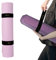 Strapazierfähiges Bungee-Gurtband, dehnbarer Wickel-Organizer für Yoga, Workout, Übung, Pilates-Matte, 2 schwarze elastische Klettverschlüsse, 20x2 Yoga Mat Strap，Extends upto 35
