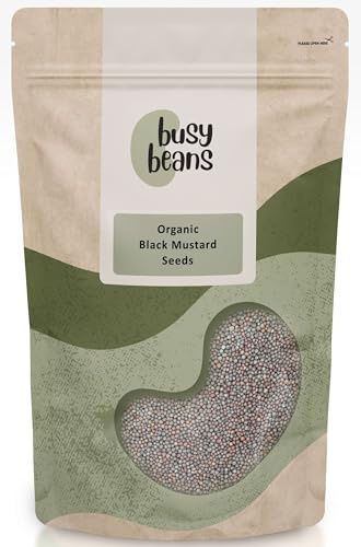 Organic Black Mustard Seeds - Certified Organic - by Busy Beans Organic (40g)
