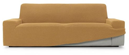 SOFASKINS® super elastischer überzug, Sofabezug 2 sitzer, atmungsaktiv, bequem und langlebig, Sofa überzug, Einfach anzubringen, Maße (140-180Cm), Farbe Gelb